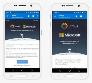 Email Rendering In The Outlook Android App Before And #7470616