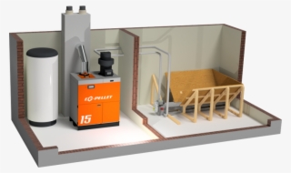 Pellet Vacuum 2 Supply System For Central Heating Boiler #7471360