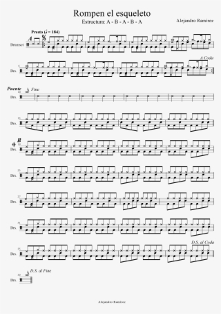 Partitura De Batería #7471506