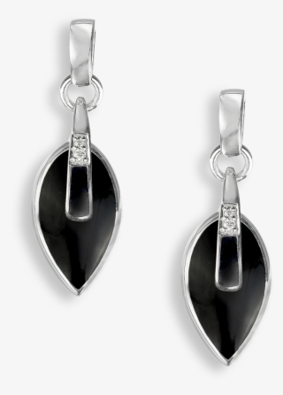 Nicole Barr Designs Sterling Silver Marquis Stud Earrings-black #7479561