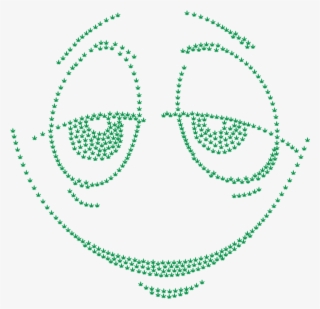 Stoned Smiley Face Marijuana Green #7482032