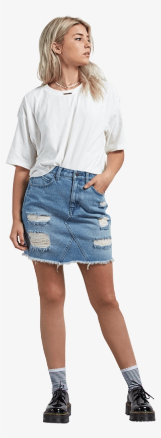 Volcom Womens Stoned Mini Skirt Worn Faded #7482461