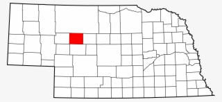Map Of Nebraska Highlighting Hooker County #7483961