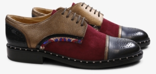 Derby Shoes Sally 40 Nappa Aztek Suede Patent Korela #7488777