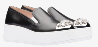 Nappa Leather Slip-on Sneakers #7488824