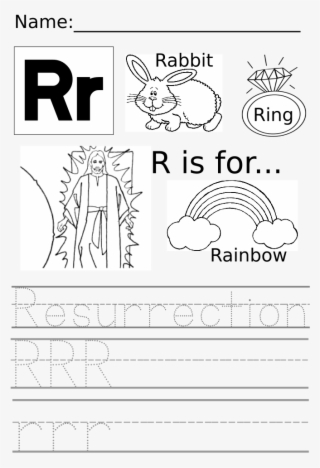Letter R Easter Printable #7490496