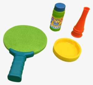 Fun Bubbles Ping Pong Bubbles Soap Bubbles Kit, Blue, - Table Tennis Racket #750472