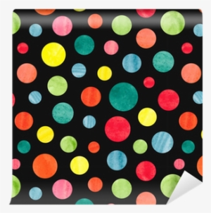 Seamless Colorful Dots Pattern - Watercolor Painting #750842