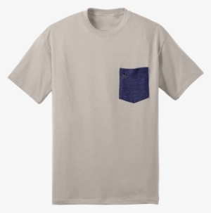 Grey/navy Logo Patch Pocket Tee - Patch Pocket Tee #751345