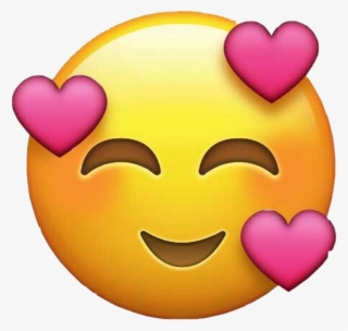 Heart Emoji Yelllow Pink Tumblr Png Transparent Decorat - Imagenes De Emoji Enamorado #751942