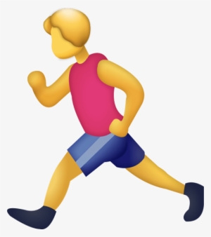 Running Man Emoji Png #753044