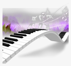 Keyboard Music Dancing Notes Musicnotes Purple #753243