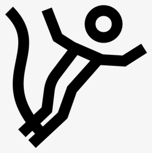 The Bungee Jumping Icon Is A Icon With A Person Falling - Simbolo Bungee Jumping #753465