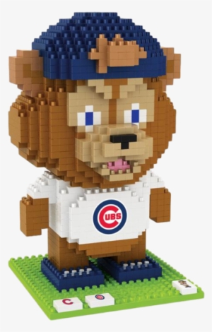 Chicago Cubs Mlb 3d Brxlz Puzzle Blocks - Chicago Cubs Clark Mascot Brxlz Puzzle, Brown #753811