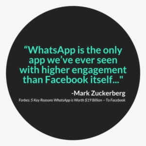 Zuckerberg Quote Whatsapp - Circle #754684