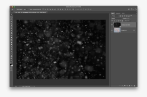 Resize The Snow Overlay So That It Fits The Entire - Photoshop Layer Snow Transparent #755079