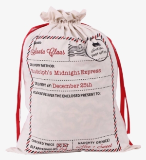 White-sack - Any Style, 55cm X 77cm, Three Personalised Large Christmas #755139