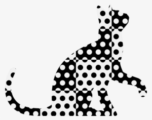 This Free Icons Png Design Of Chequered Dotted Cat #755576