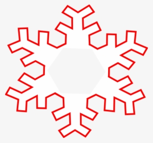 10 Snowflake Frame Clipart - Simple Snowflake Stencil #755623