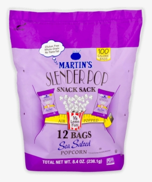 Martin's Slender Pop Sea Salted Popcorn Sack - Martin's Slender Pop Sea Salted Popcorn - 9.5 Oz. (2 #755639