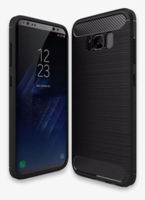 Products/410-soft Tpu Brushed Carbon Fiber Texture - Carbon Fibre Brushed Tpu Hoesje Samsung S8 Plus / S8+ #755682