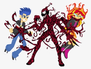 Venom Clipart Carnage - Sunset Shimmer And Carnage #755869