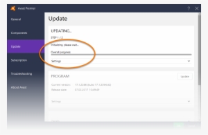 The Update Screen Displays The Progress Of The Vps - Updating Virus Guard #756169