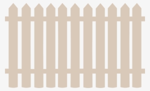 Transparent Fence - White Fence Vector Png #758330