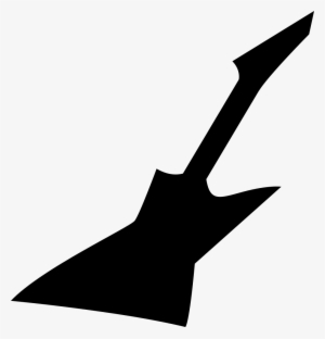 Electric Guitar Silhouette - Electric Guitar Icon Png #758811