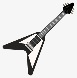 Rock Guitar Outline - Clip Art Rock Guitar #758863
