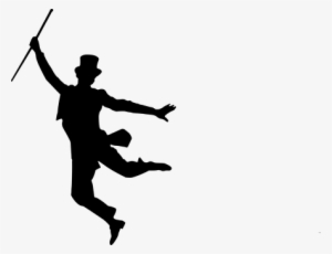Silhouette, Dance, Silhouette Dancer - Fred Astaire In Top Hat #759195