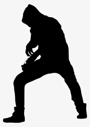 9 Electric Guitar Player Silhouette Png Transparent - Guitar Players Png #759308