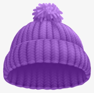 Purple Winter Hat Png Clip Art Image - Beanie Clipart #759365
