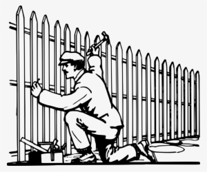 Picket Fence Gate Garden Chain-link Fencing - Building A Fence Clipart #759869