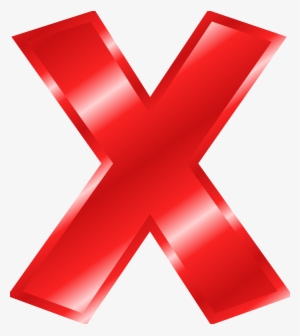 Big Red X Png - Red X 3d Png #759952