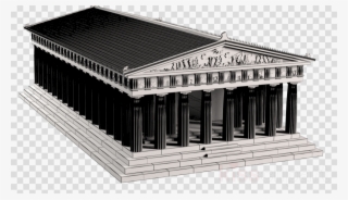 Landmark Clipart Parthenon Building 3d Modeling #7503177