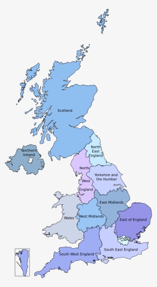 England Map Png #7504167