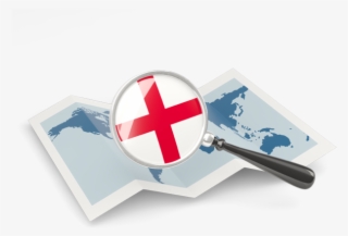 Magnified Flag With Map #7504211 Magnified Flag With Map #7504211