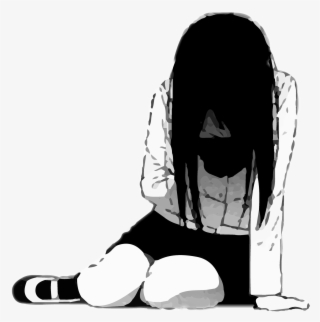 Girl Anime Animegirl Blackandwhite Schoolgirl Depressed #7505137 Girl Anime Animegirl Blackandwhite Schoolgirl Depressed #7505137