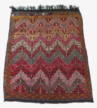Multicolored Zigzag Kilim #7505334