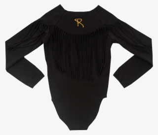 Rock Your Baby Black Fringe Leotard #7505794