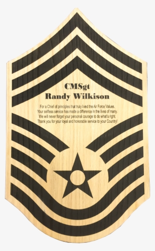 Usaf Chief Master Sergeant Going Away Plaque #7511358