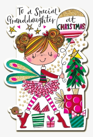 Ballerina Granddaughter Christmas Card By Rachel Ellen #7512112