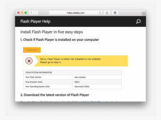 Mac Check Flash Player #7516537