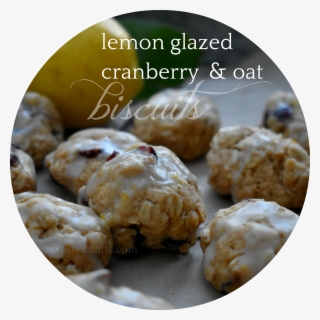 Lemon Glazed Cranberry And Oat Biscuits #7517024