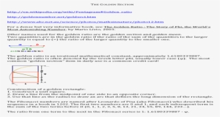 Golden Section And Golden Mean #7520505