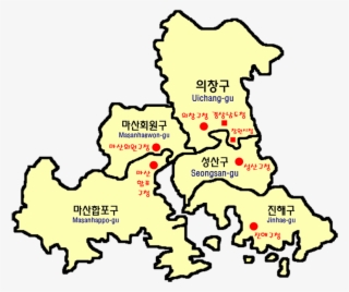 Changwon Local Areas Map #7522880