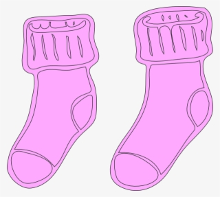 Pink Clipart Socks #7524705