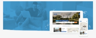 Coldwell Banker's Website On Screen Framed By Prospective #7524864