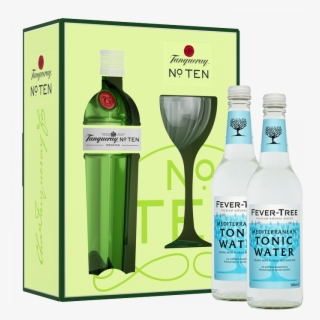 Tanqueray 10 Glass Pack 2 Free 500ml Fever Tree Tonic #7528501